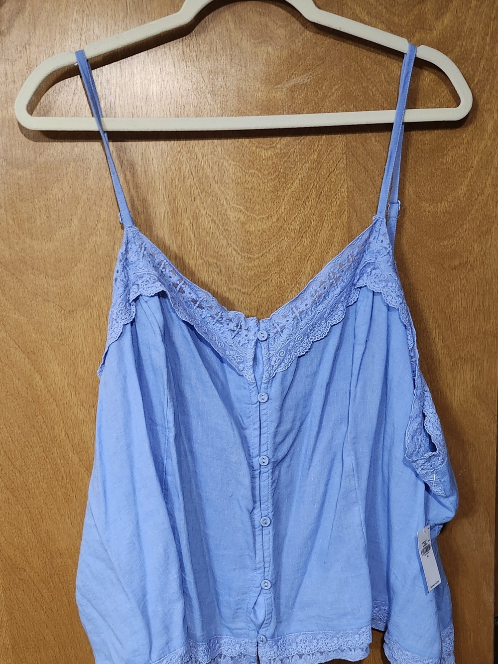 Old Navy Light Blue Lace-Trim Camisole